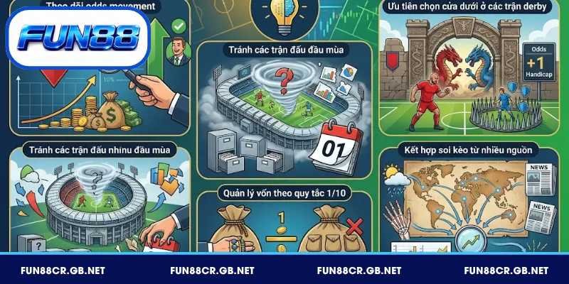Bí quyết đánh kèo châu Á FUN88 từ người chơi kinh nghiệm