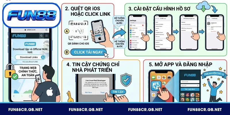 Cách tải app FUN88 trên iOS siêu đơn giản