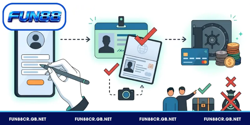 Điều kiện FUN88 liên quan tới tài khoản và xác thực danh tính