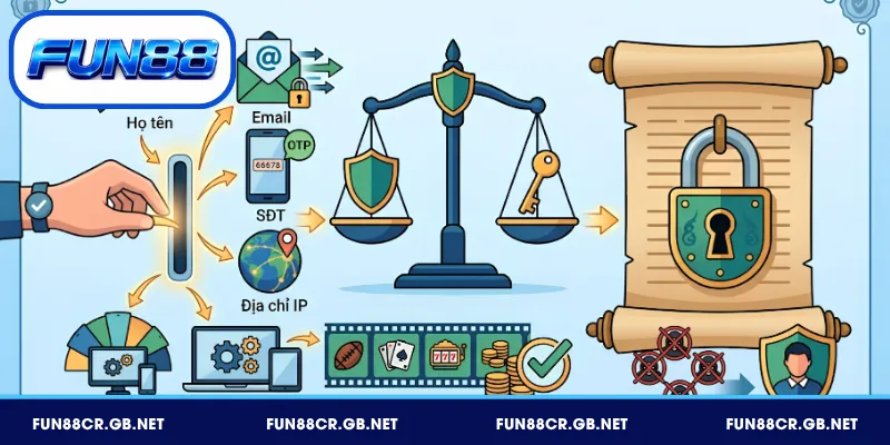 Dữ liệu người dùng được ghi nhận theo quy định FUN88
