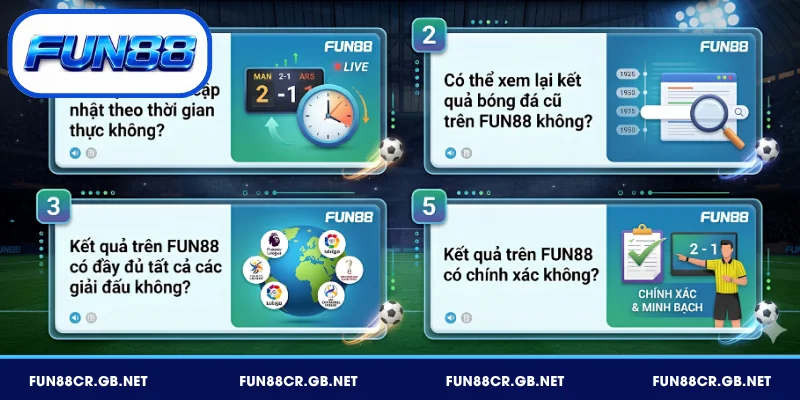 FAQ – Câu hỏi thường gặp về kết quả bóng đá FUN88