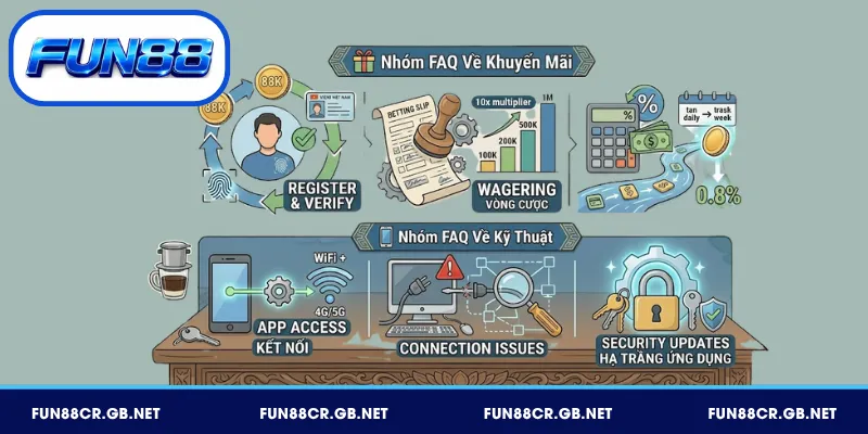 FAQ FUN88 về quy định nhận thưởng và điều kiện vòng cược