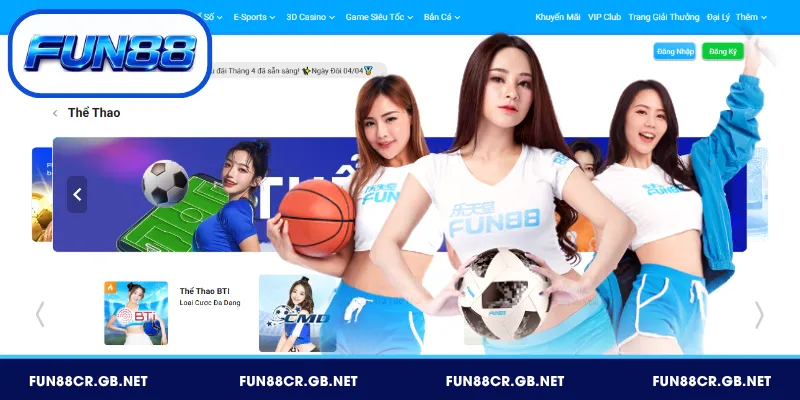 Khám phá 7 sảnh thể thao FUN88
