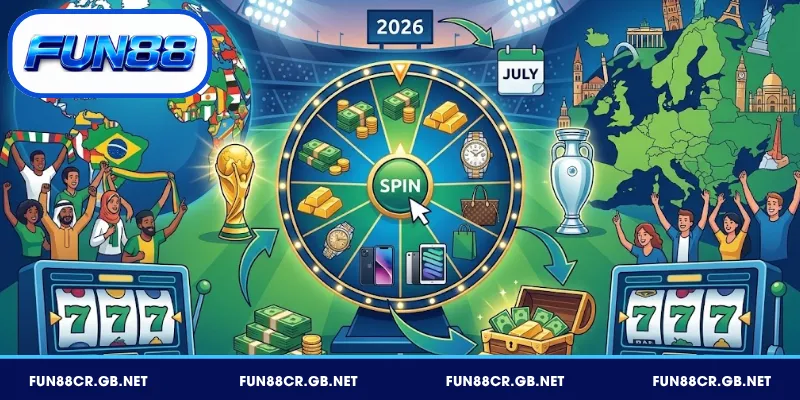Khuyến mãi FUN88 theo sự kiện World Cup, Euro hấp dẫn