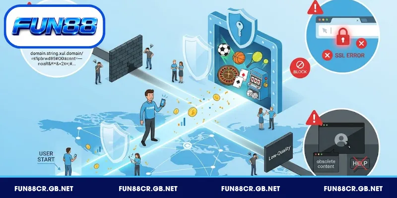 Nhận biết link vào FUN88 giả mạo và cách phòng tránh